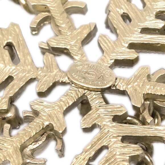 Chanel Chain Bracelet Gold Rhinestone 05A 194923 - Picture 2 of 4